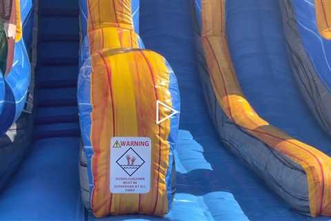 16 foot Tiki plunge water slide rental from About to bounce inflatable rentals in New Orleans