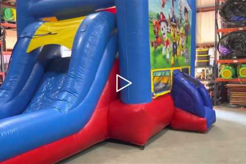 Paw patrol bounce house combo 3in1 rental from About to Bounce inflatable rentals.