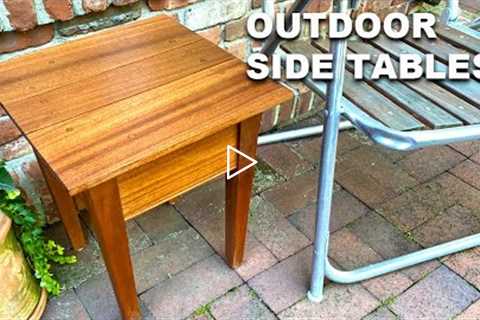 How to Make Outdoor side Tables - Beginner Woodworking Project