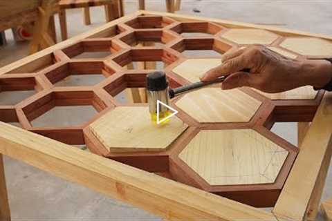 The Best Idea In Scrap Wood Processing // A Table With A Breakthrough And Extremely Unique Design