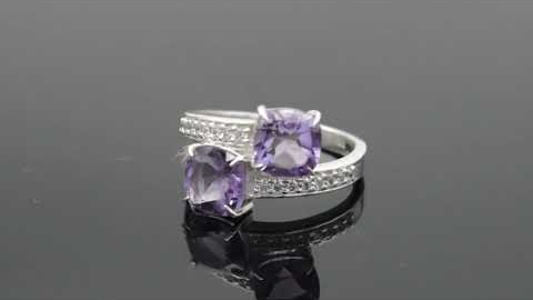 Genuine Amethyst Ring | first anniversary gifts | fashion rings for women