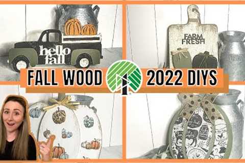 DOLLAR TREE FALL DIYS FOR 2022 | DOLLAR TREE WOOD SIGNS & HACKS | BUDGET FRIENDLY