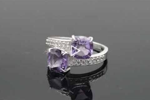 Genuine Amethyst Ring | first anniversary gifts | fashion rings for women