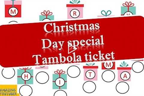Christmas Gifts Tambola or housie Tickets for Christmas party or ladies kitty party
