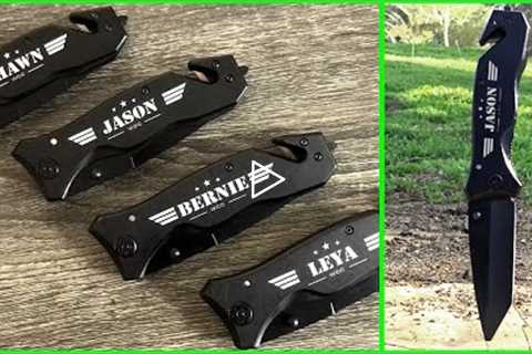 Custom Personalized Knife Gift Laser Engrave Cool Gifts for Men