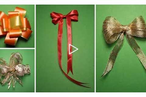 DIY Bows for Gift Boxes Creative Ideas | How to Make Ribbon Bows for Gifts Box Easy and Simple | #2