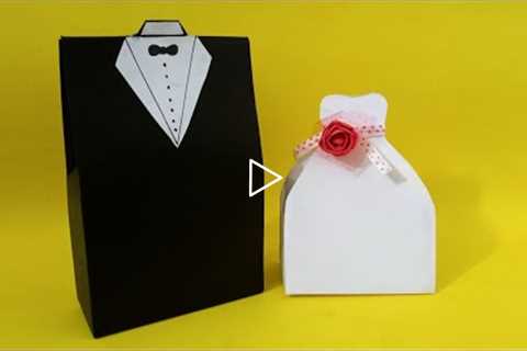 Gift box | bride and groom gift box | paper craft ideas | DIY | gift ideas | wedding gift box |