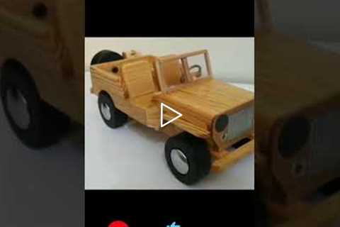 How to make wooden car 🚗🚗. watch video. unique ideas 😀