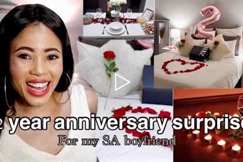 Surprising My Boyfriend On Our Anniversary//2 years anniversary gift for boyfriend. South Africa