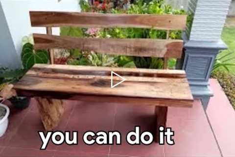 DIY Innovative Woodworking Projects. How To Work Outdoor Wooden Chairs For Your Home Garden / Patio