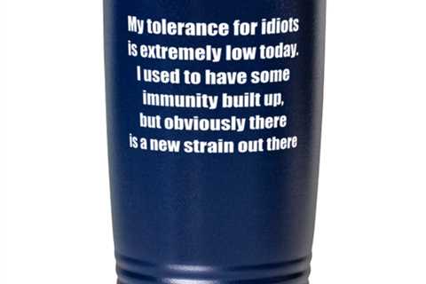 My tolerance for idiots is extremely low today. I used to have some immunity 