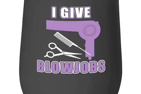 I Give Blowjobs, black Wineglass. Model 6400015
