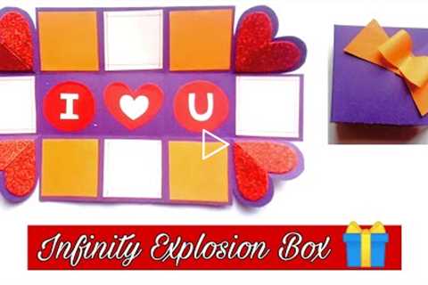 How to make Explosion Box ? | Infinity Explosion Box | Easy and Simple Gift Box for beginners |