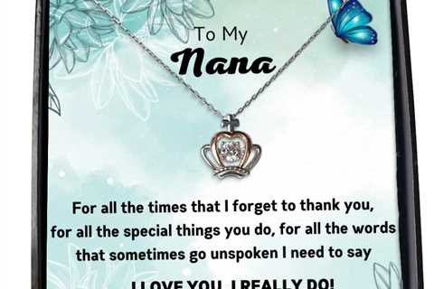 To my Nana,  Crown Pendant Necklace. Model 64024