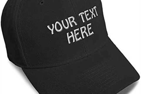 Baseball Cap Custom Personalized Text Dad Hats for Men & Women Strap Closure