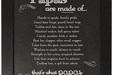 Papa Chalkboard Frame – Gift for Papa for Father’s Day, Birthday, Birth of Grandchild – Made in USA