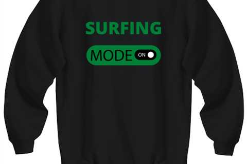 SURFING, black Sweatshirt. Model 64027