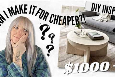 Let''''s dupe the $1000+ West Elm Lava Stone Coffee Table! | Can I Make It For Cheaper?! | DIY Danie
