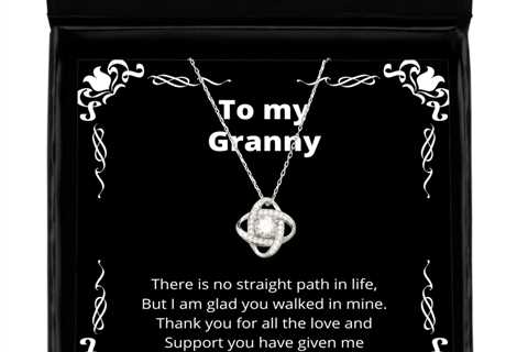 To my Granny, No straight path in life - Love Knot Silver Necklace. Model