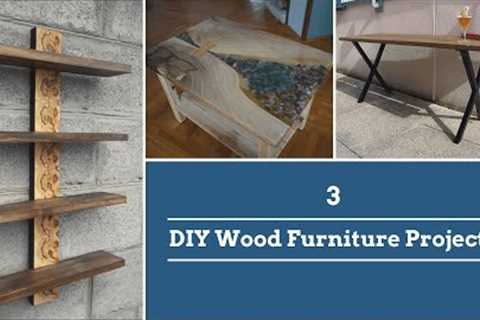 3 DIY Wood Furniture Projects | Easy Woodworking Projects