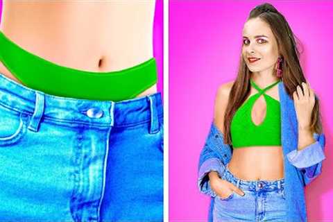 SMART DIY CLOTHES HACKS AND IDEAS || LAST MINUTE FIXES! Easy Fashion Girly Hacks by 123 GO! Genius