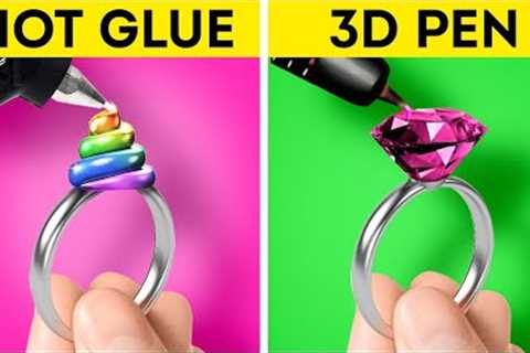 HOT GLUE vs 3D PEN! What's Better? Best Hacks For All Occasions