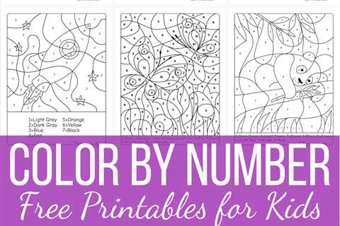 Free Color By Number Printables for Kids