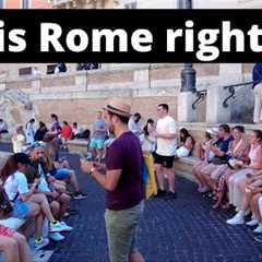 Rome Italy, Here''s the situation in Rome right now. June 2023 Rome walking tour