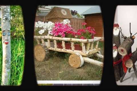 home decor wood crafts | wood craft ideas for garden | wood art | DIY wood projects | lawn decor