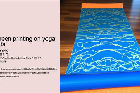 screen printing on yoga mats