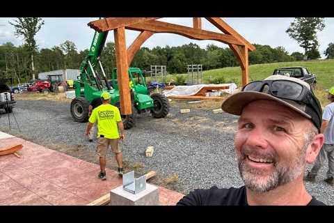 Timber Framing Project! Catfish ponds, cows and more! Live tonight!