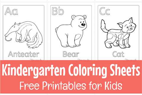 Printable Coloring Sheets for Kindergartners