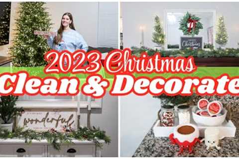 NEW 2023 CHRISTMAS CLEAN + DECORATE WITH ME ! @RachPlusFive
