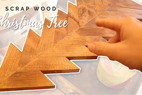 Making A Christmas Tree Out Of Scrap Wood // DIY Holiday Decor