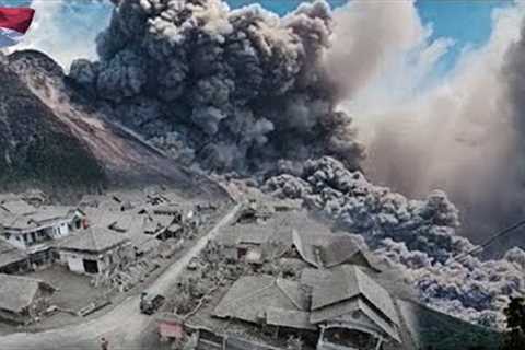Indonesia now! Mount Marapi exploded, Sumatra was covered in ash and chaos!