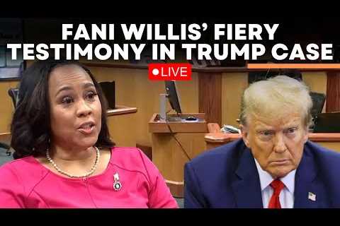 Fani Willis Hearing LIVE | Hearing That Could Disqualify Her From Trump Election Case | Trump News