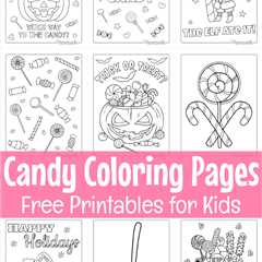 Free Printable Candy Coloring Pages