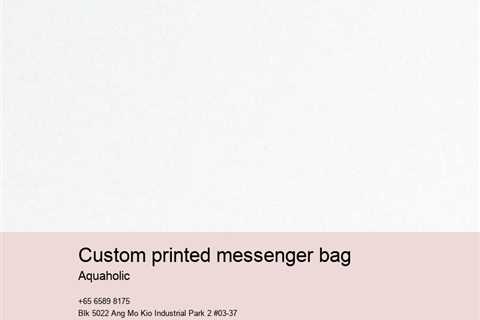 Custom Printed Messenger Bag
