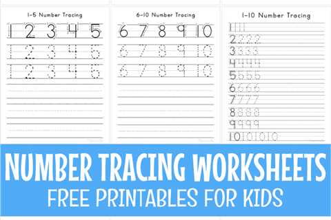 Number Tracing Worksheets 1-100