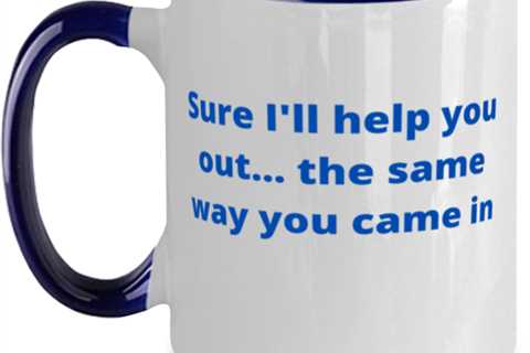Sure I will help you out... the same way you came in two tone coffee mug navy